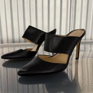 Banana Republic Black Snakeskin Heels